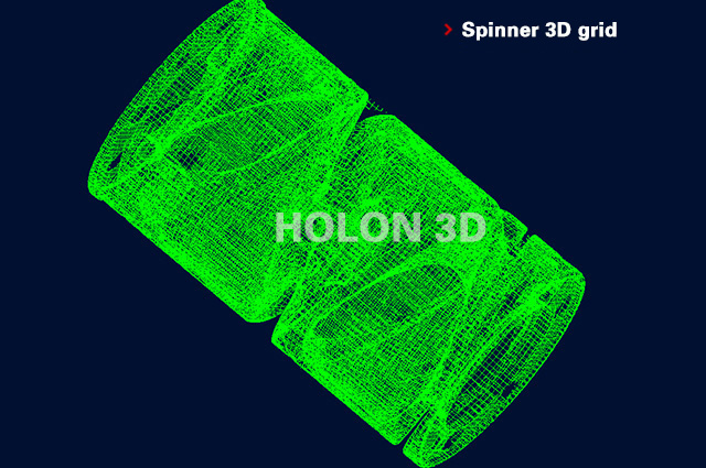 Spinner 3D grid