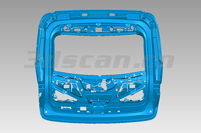 Car tailgate STL data diagram