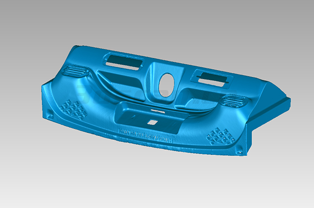 Car instrument panel STL data graph